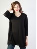 Solid High-Low Long Sleeved Top